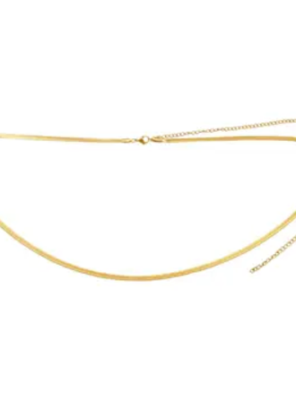 Ellie Vail Jewelry Nic Herringbone Waist Chain
