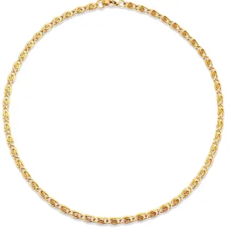 Ellie Vail Jewelry Ornella Snail Chain Choker Necklace