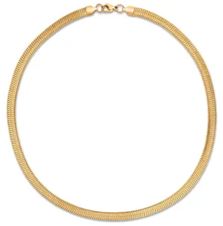 Ellie Vail Jewelry Paola Herringbone Chain Necklace