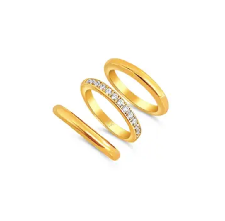 Ellie Vail Jewelry Percy Triple Ring Set