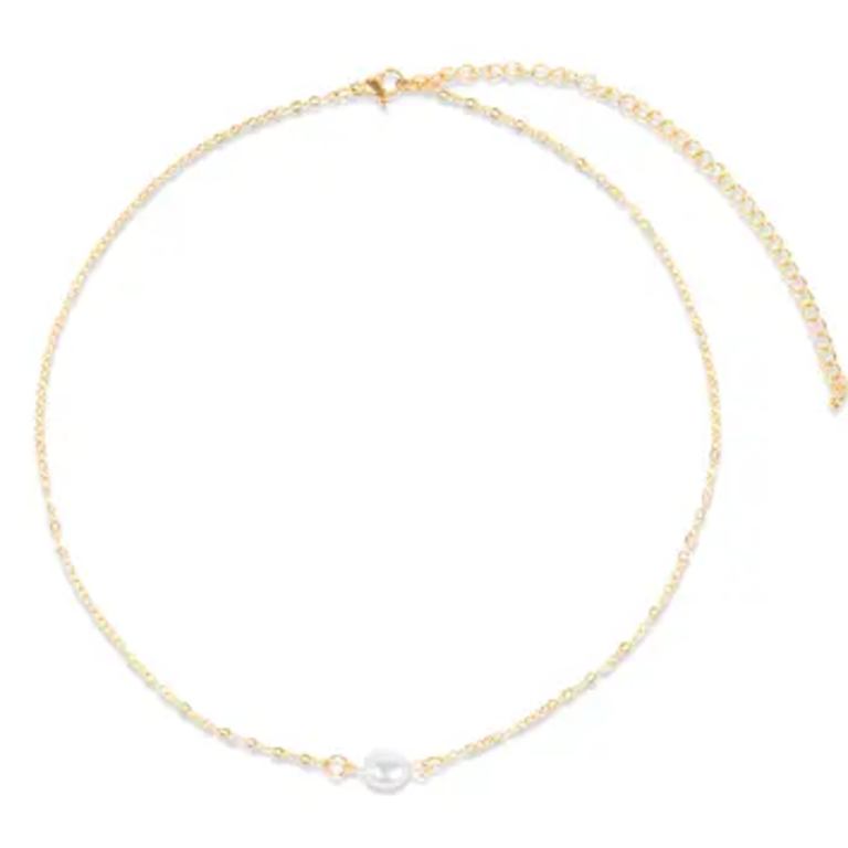 Ellie Vail Jewelry Shayla Dainty Pearl Choker Necklace
