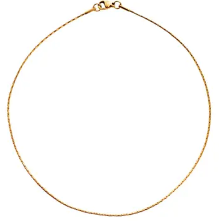 Ellie Vail Jewelry Esther Long Box Chain Choker Necklace