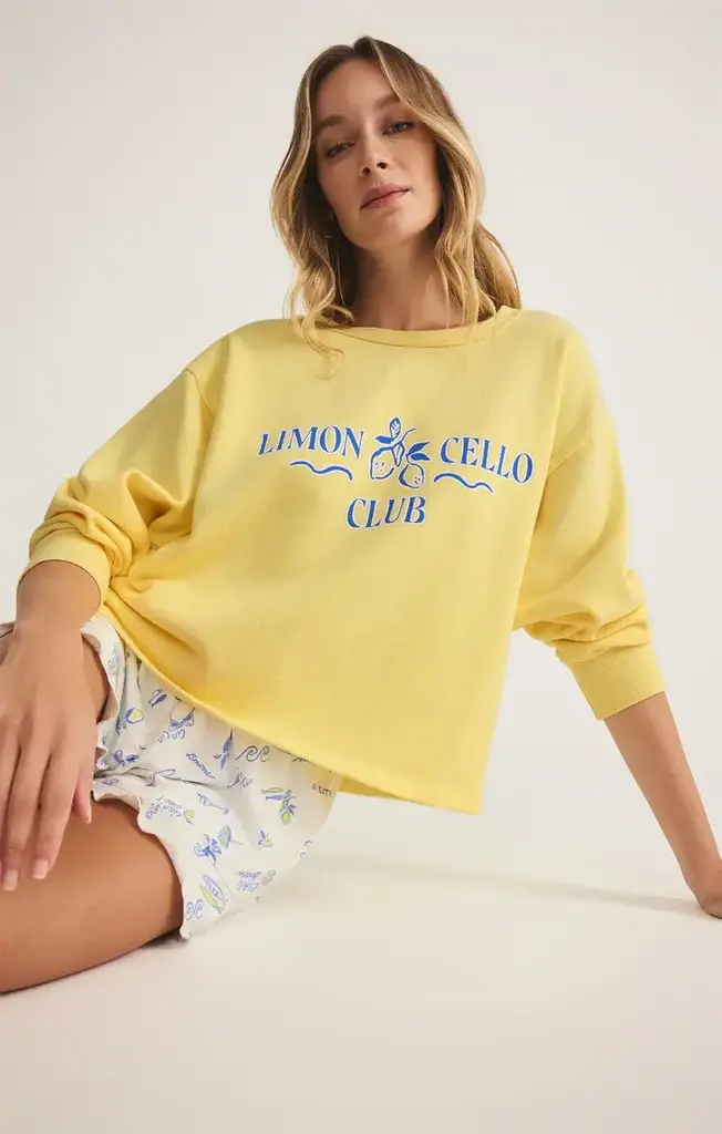 Z SUPPLY LOUNGE LIMONCELLO SWEATSHIRT
