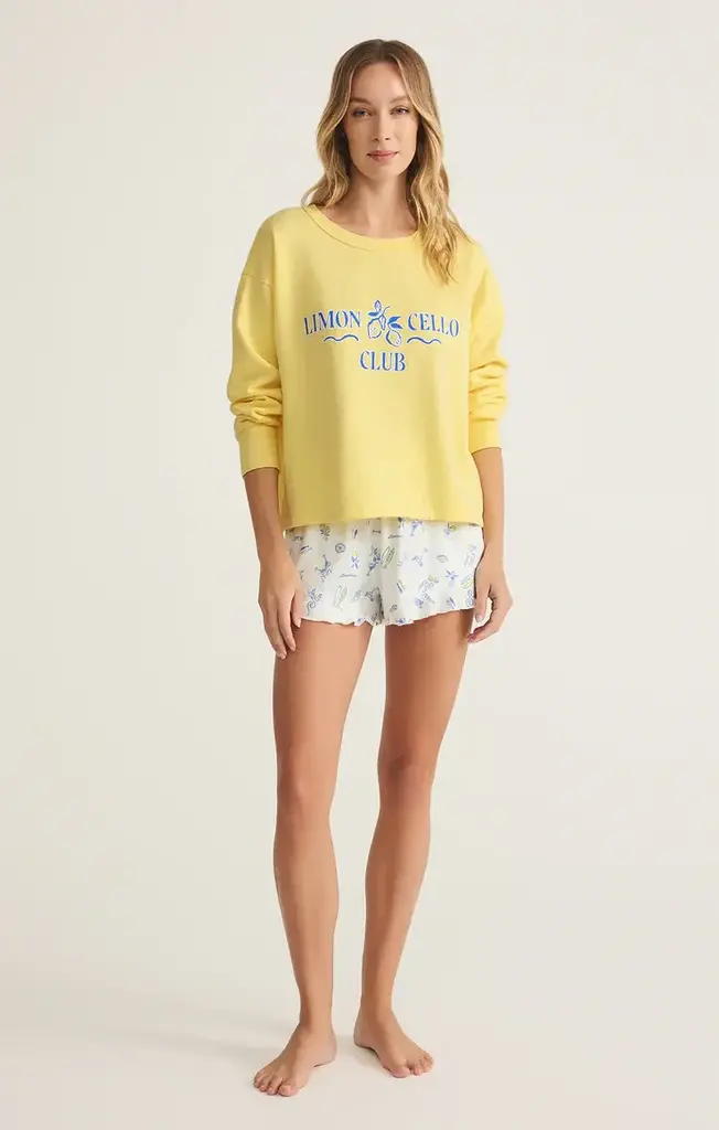 Z SUPPLY LOUNGE LIMONCELLO SWEATSHIRT