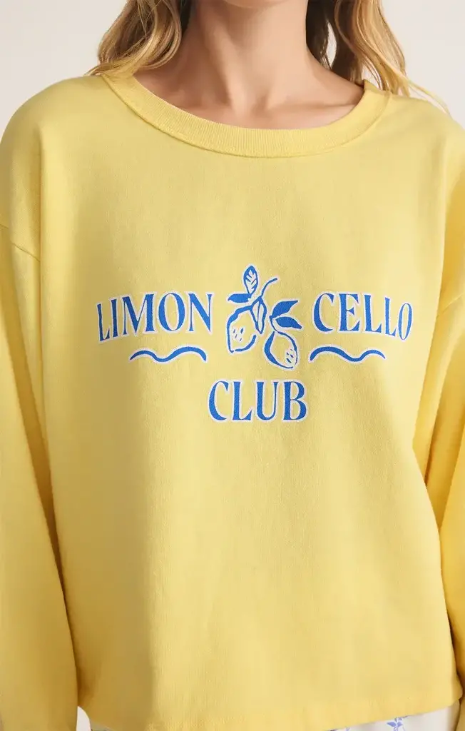 Z SUPPLY LOUNGE LIMONCELLO SWEATSHIRT