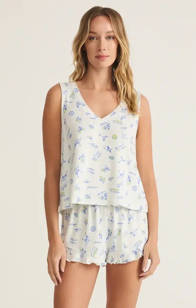 Z SUPPLY LOUNGE CIAO BELLA SILKY JERSEY TANK