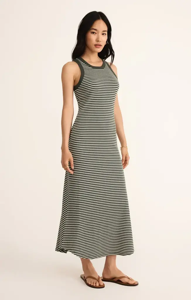 Z SUPPLY GOODWIN STRIPE MIDI DRESS