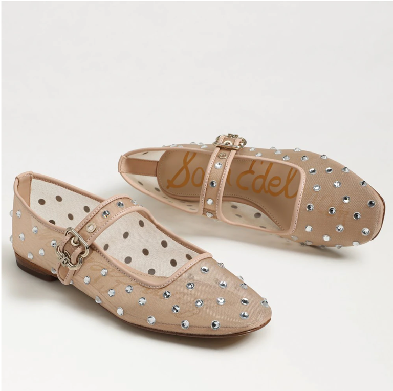 SAM EDELMAN MICHAELA SHINE MARY JANE FLAT