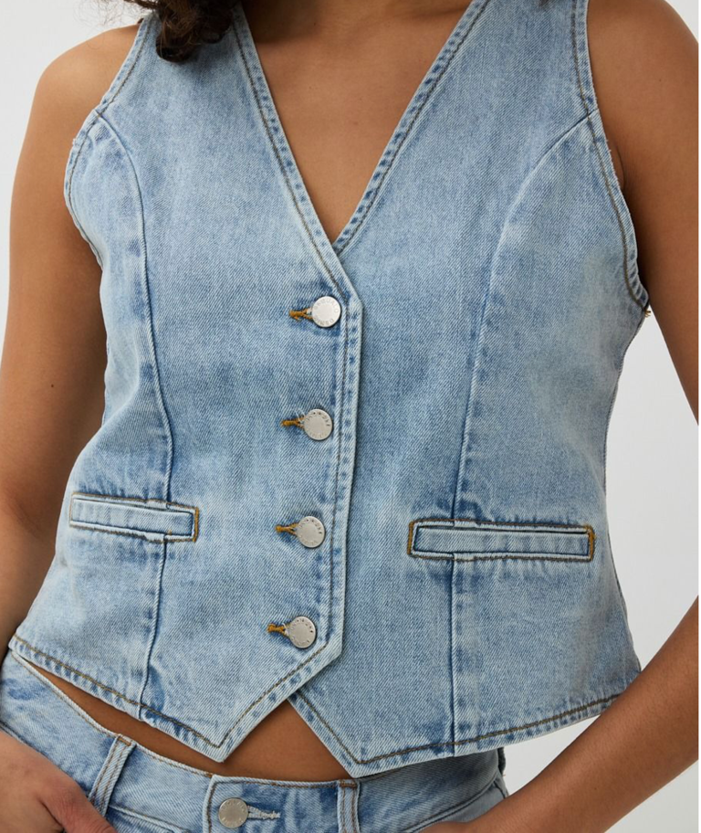 ESQUALO DENIM GILET