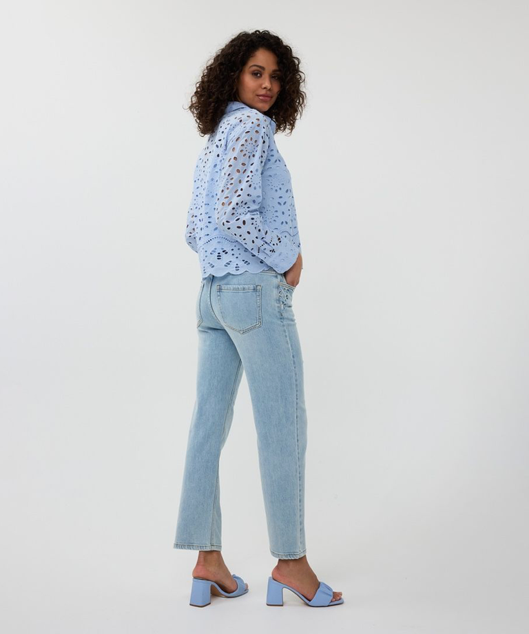 ESQUALO EMBROIDERED BLOUSE