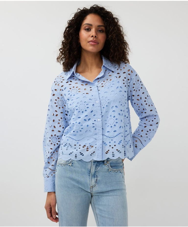 ESQUALO EMBROIDERED BLOUSE
