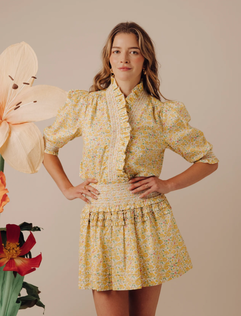 LOVE THE LABEL LIBERTY FABRIC LINNIA SKIRT