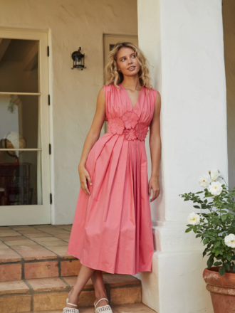 Lucy Paris ILONA DRESS IN CORAL