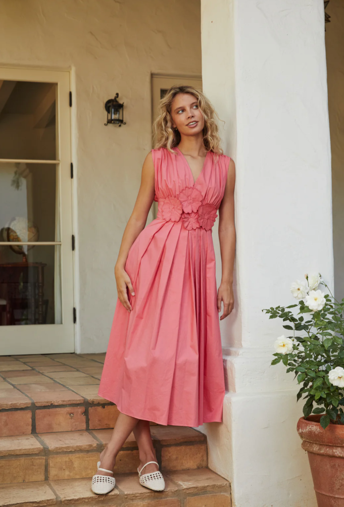 Lucy Paris ILONA DRESS IN CORAL