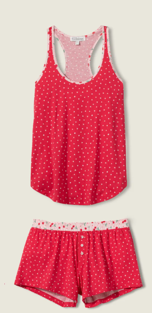 PJ SALVAGE MIX & MATCH RUBY HEARTS PJ SET