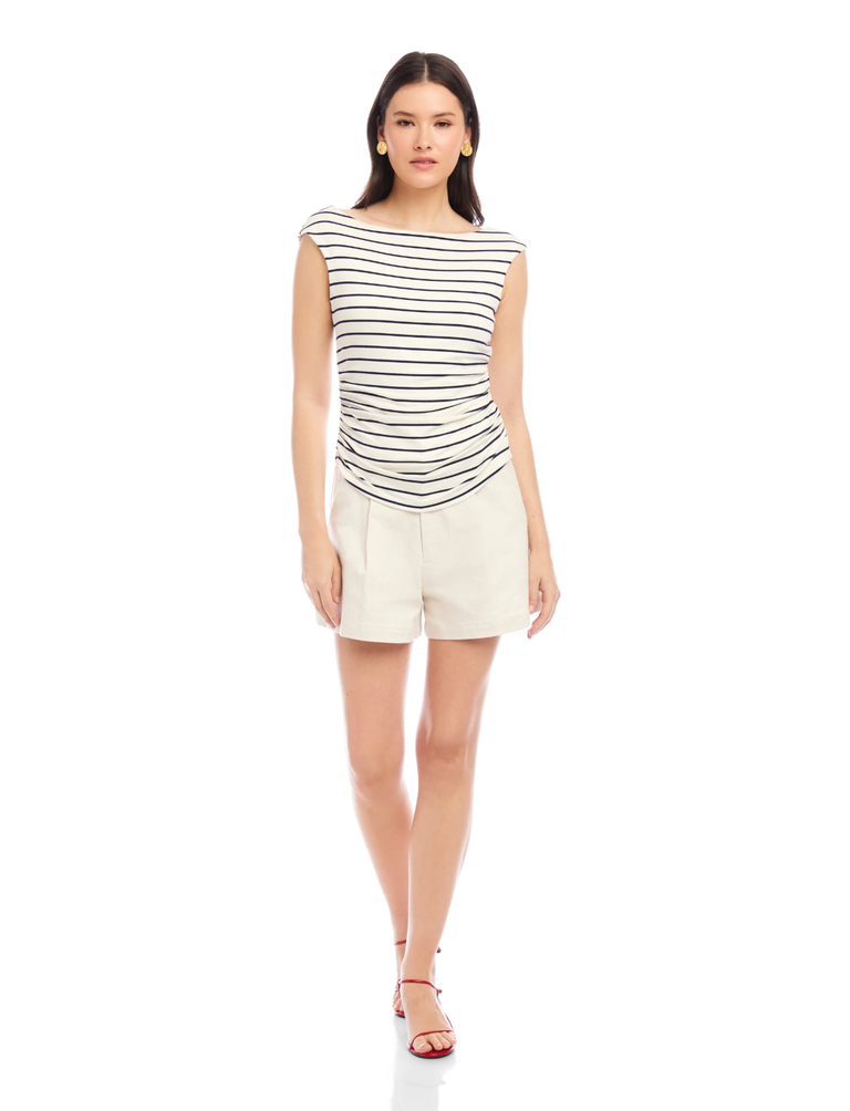 FIFTEEN TWENTY TASHA SIDE-SHIRRED TOP