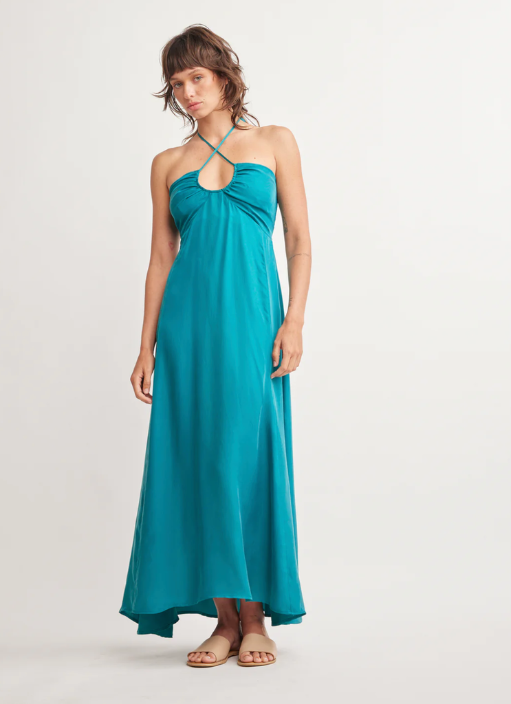 KATYA U RING HALTER DRESS