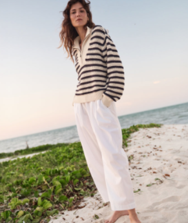 MARINE LAYER Montecito Quarter Zip Sweater