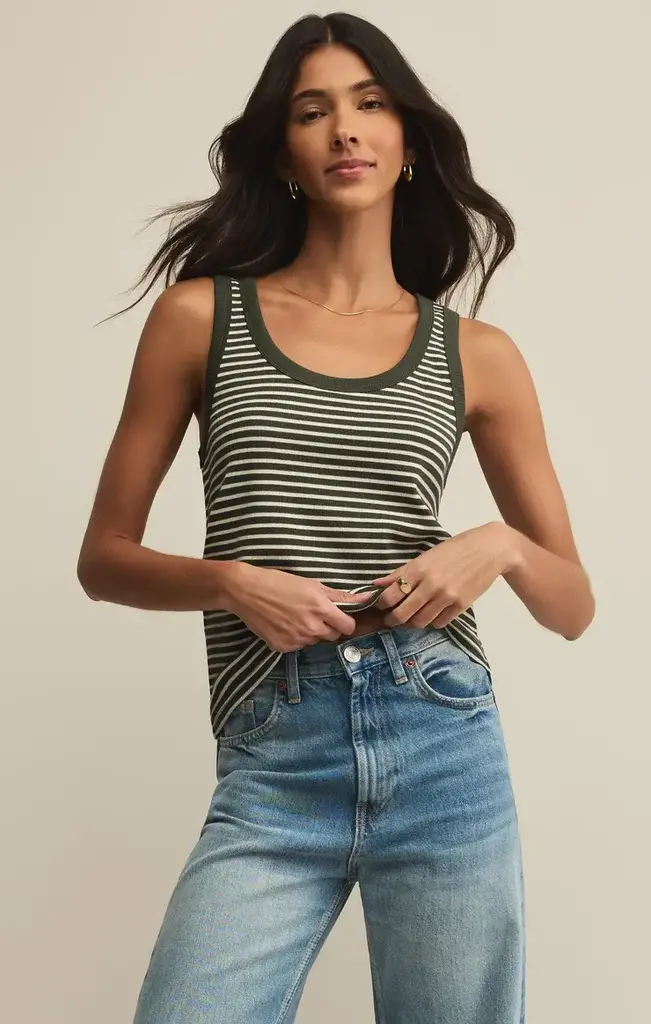 Z SUPPLY ELIN STRIPE RIB TANK