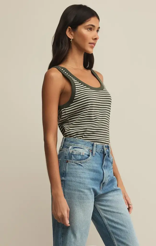 Z SUPPLY ELIN STRIPE RIB TANK