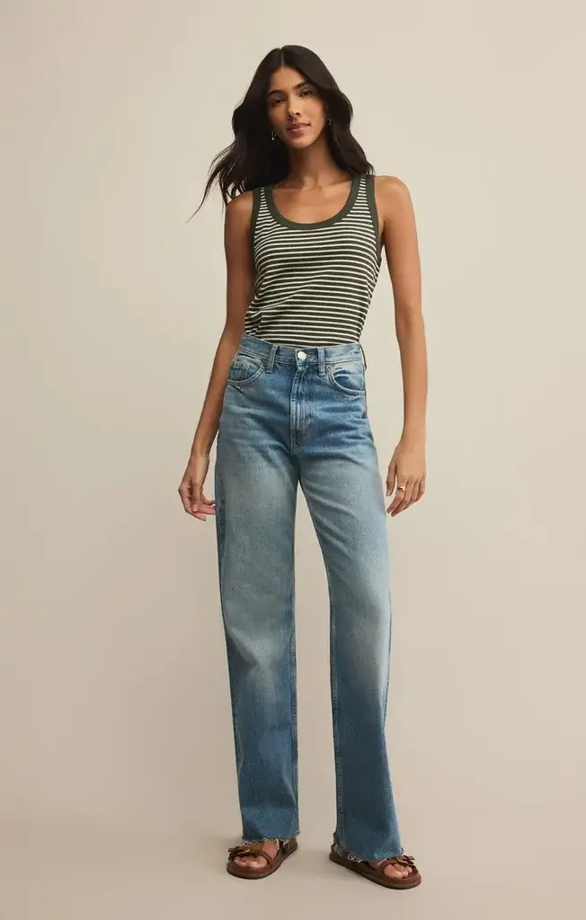 Z SUPPLY ELIN STRIPE RIB TANK