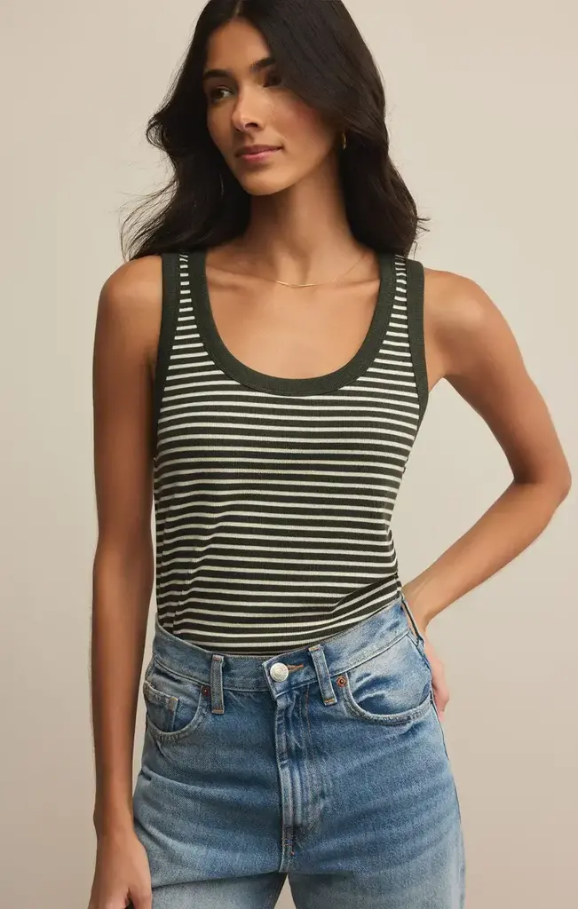 Z SUPPLY ELIN STRIPE RIB TANK