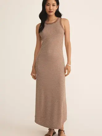 Z SUPPLY GOODWIN STRIPE MIDI DRESS