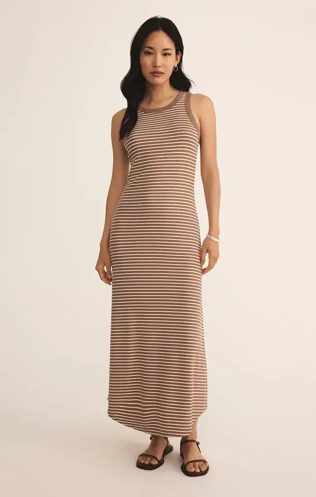 Z SUPPLY GOODWIN STRIPE MIDI DRESS