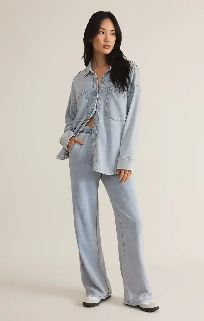 Z SUPPLY ALL DAY KNIT DENIM JACKET