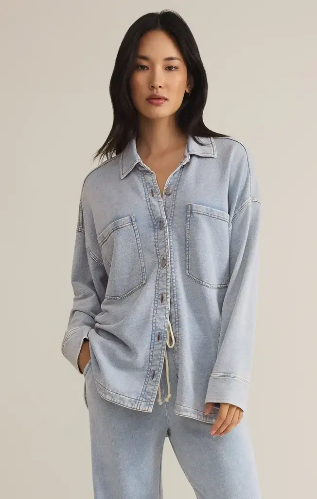 Z SUPPLY ALL DAY KNIT DENIM JACKET