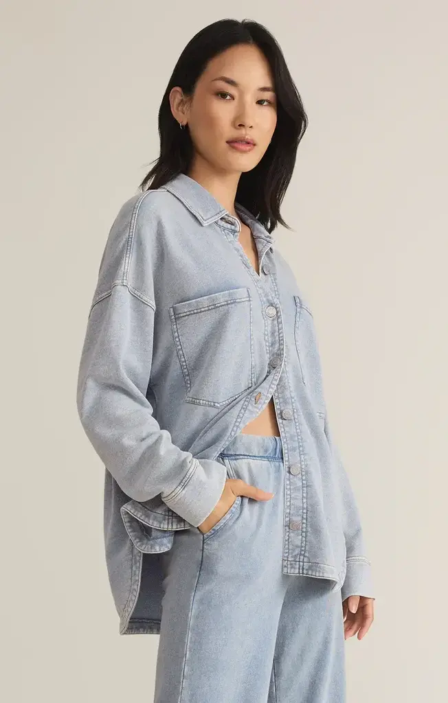Z SUPPLY ALL DAY KNIT DENIM JACKET