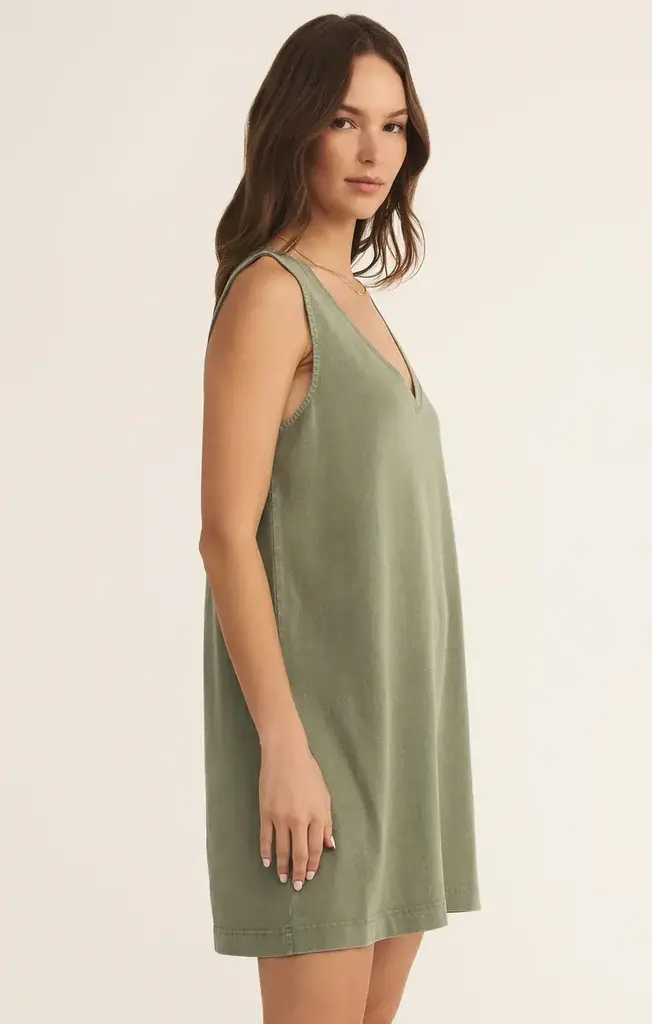 Z SUPPLY SLOANE V-NECK MINI DRESS