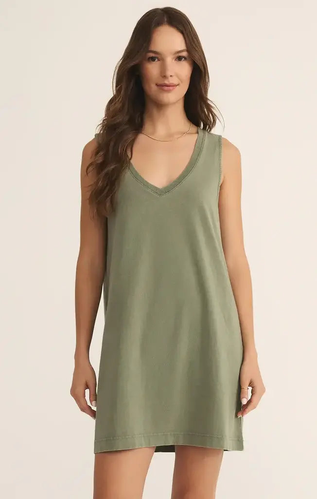 Z SUPPLY SLOANE V-NECK MINI DRESS