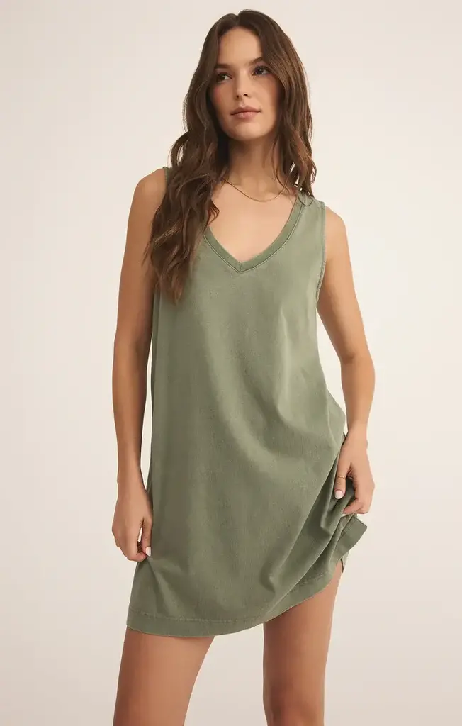 Z SUPPLY SLOANE V-NECK MINI DRESS