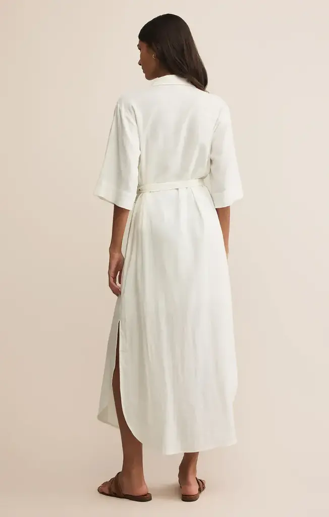 Z SUPPLY BRISE LINEN SHIRT DRESS