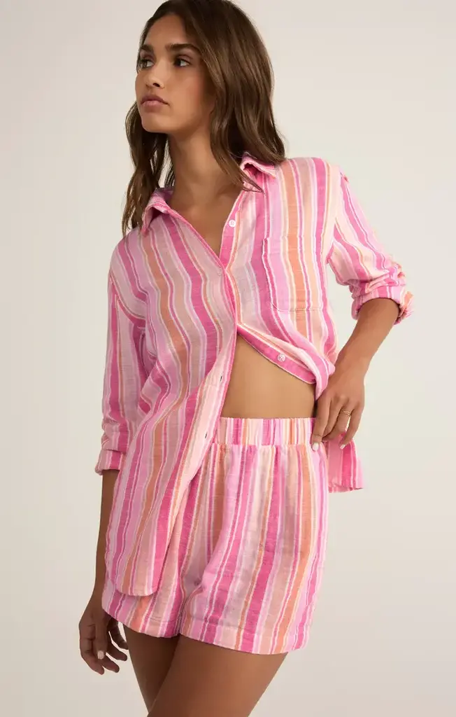 Z SUPPLY LOUNGE MORNING STRIPE BOXER SHORT