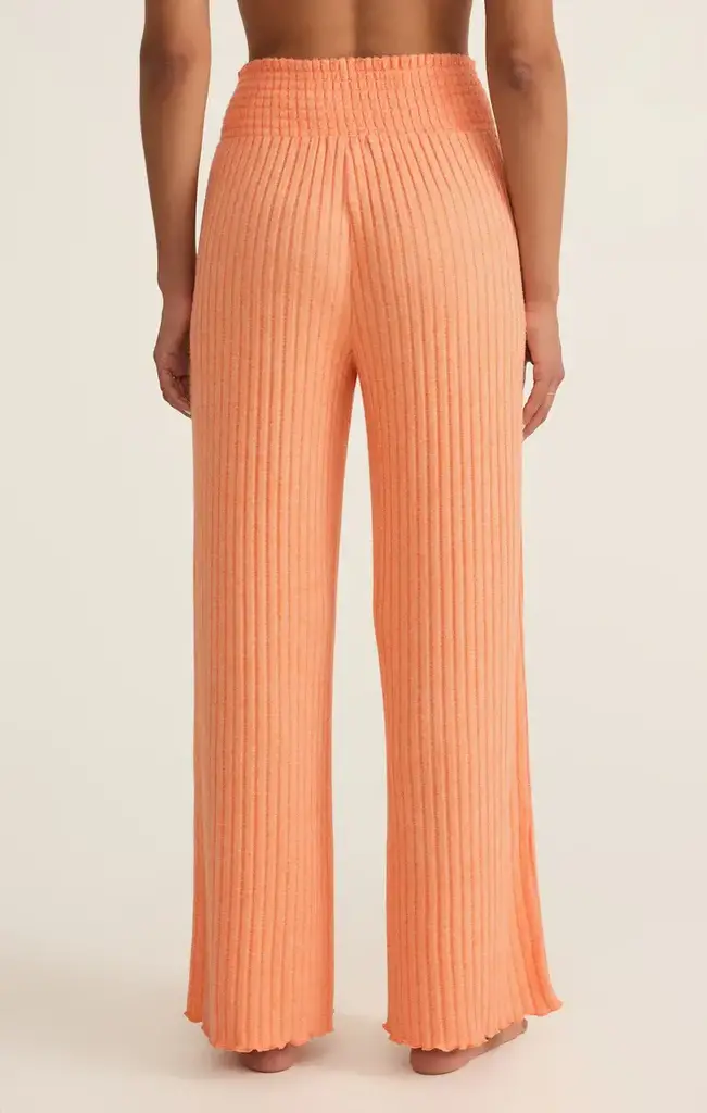 Z SUPPLY LOUNGE DAWN SMOCKED RIBBED PANT