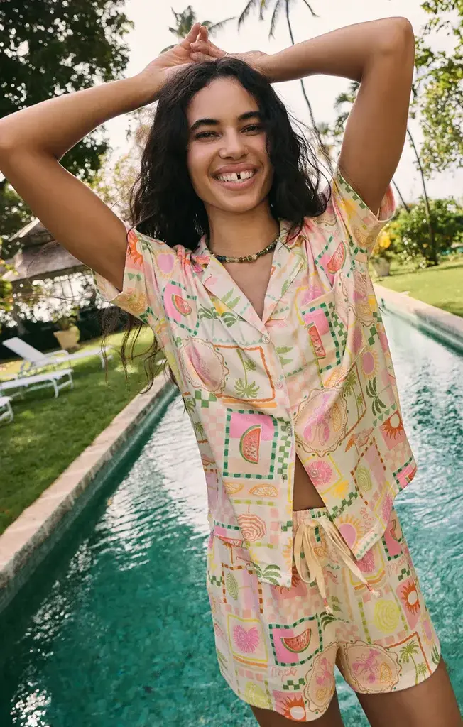 Z SUPPLY LOUNGE BEACH DAYS SOLEIL SHIRT