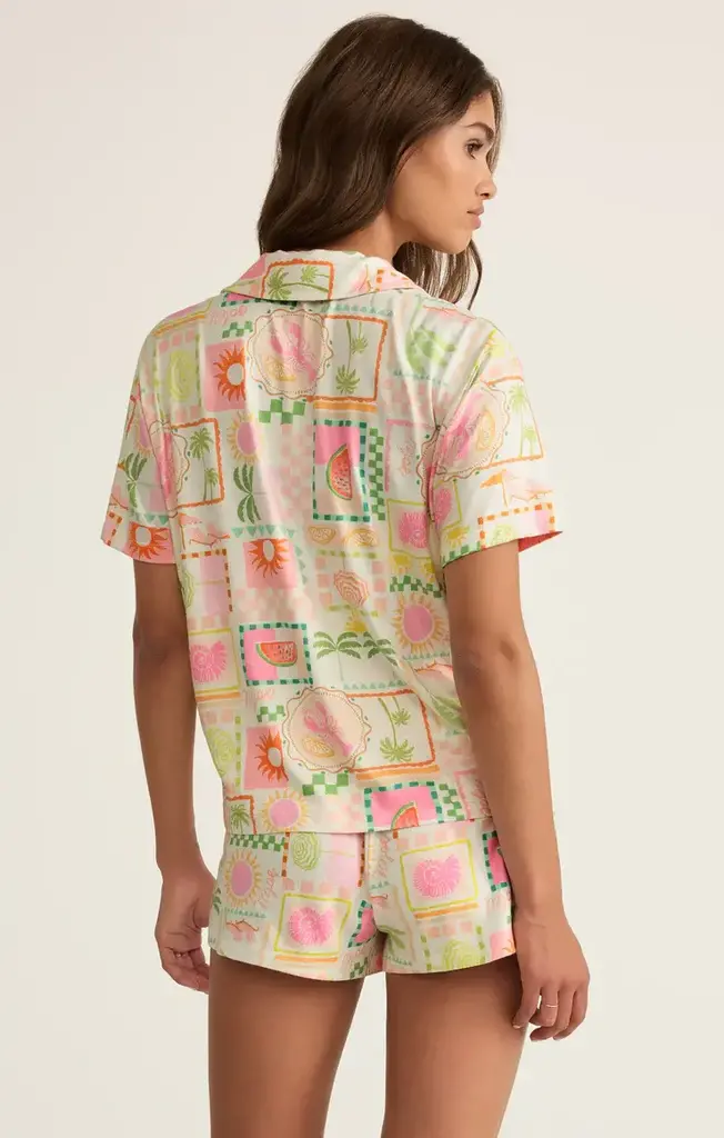 Z SUPPLY LOUNGE BEACH DAYS SOLEIL SHIRT