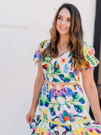 TIE FRONT BUSTIER CROP TOP