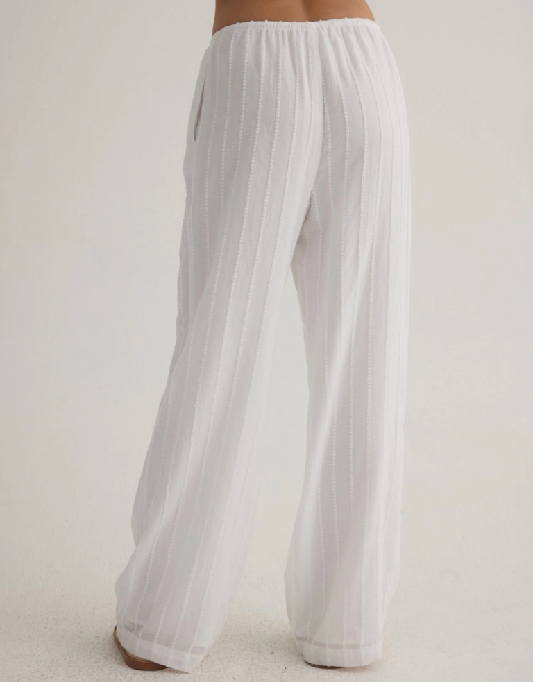 BELLA DAHL WIDE LEG PANT - WHITE