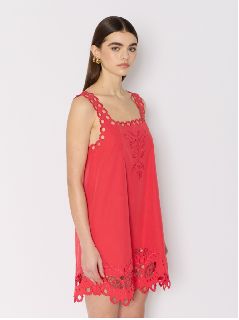 BERENICE RIZZY EMBROIDERED MINI DRESS