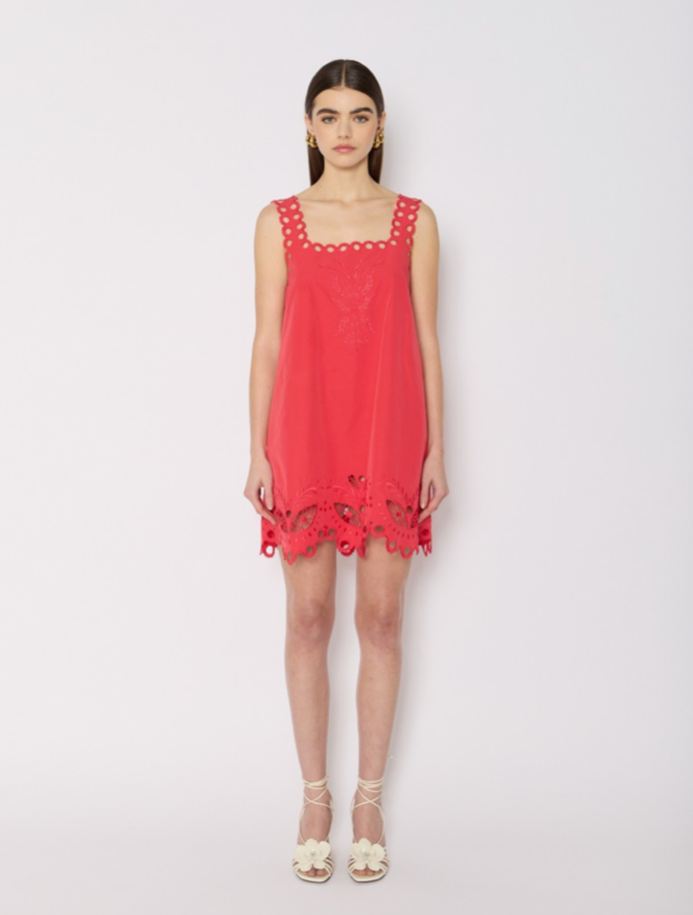 BERENICE RIZZY EMBROIDERED MINI DRESS