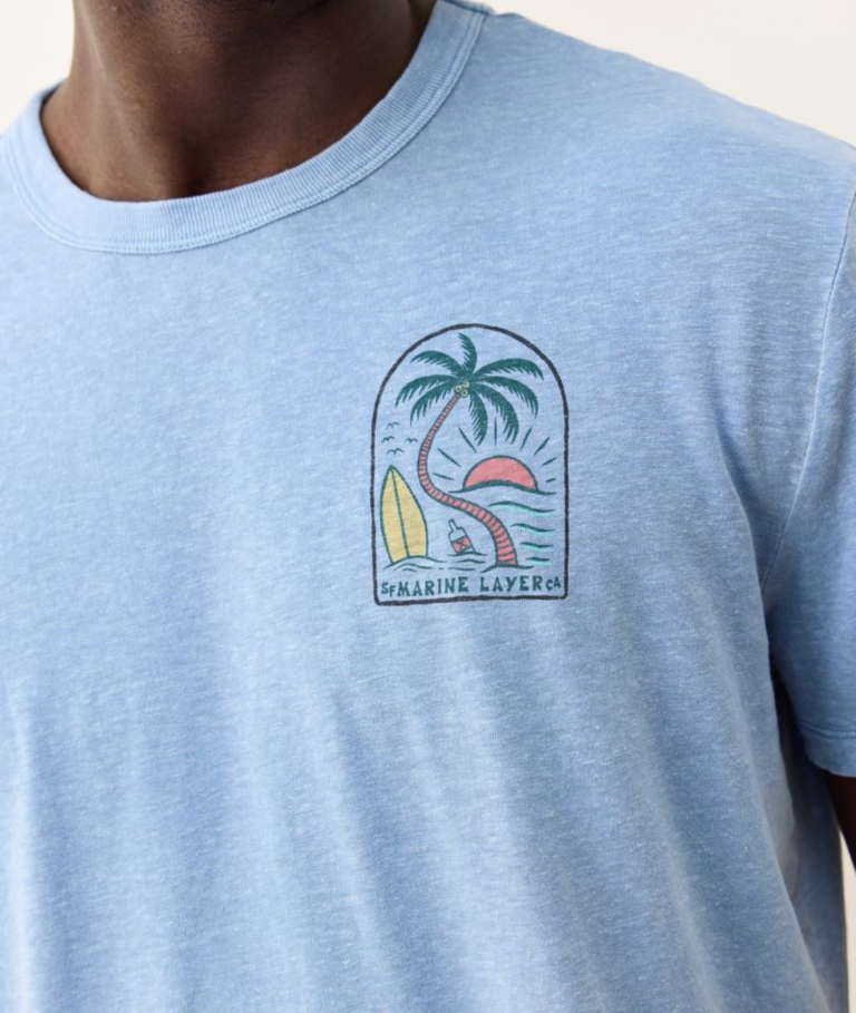 MARINE LAYER RELAXED HEMP GRAPHIC TEE