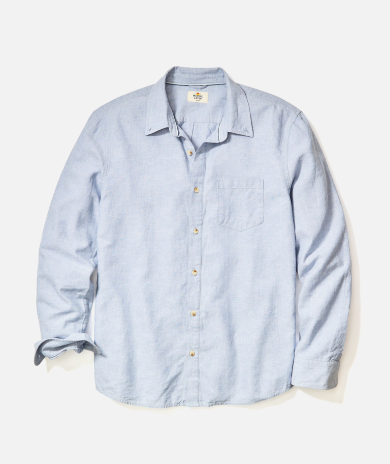 MARINE LAYER L/S BETTER THAN LINEN SHIRT