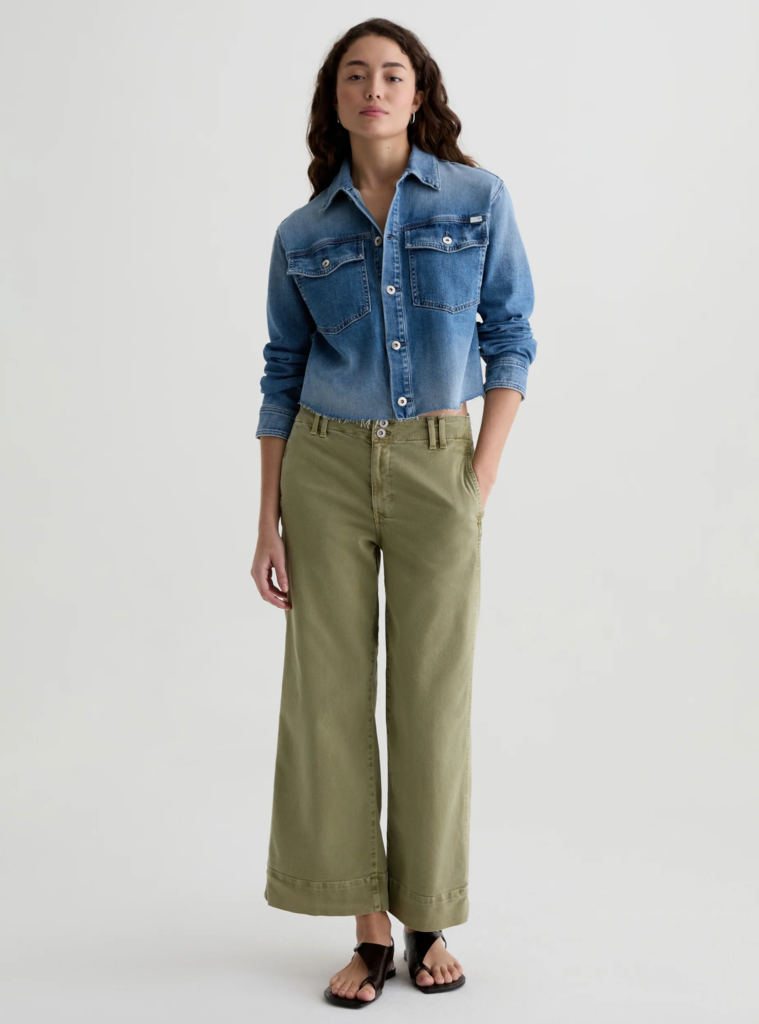 AG JEANS NATASHA MID RISE CROP JEAN