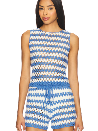 MINKPINK CALLY CROCHET CROP TOP