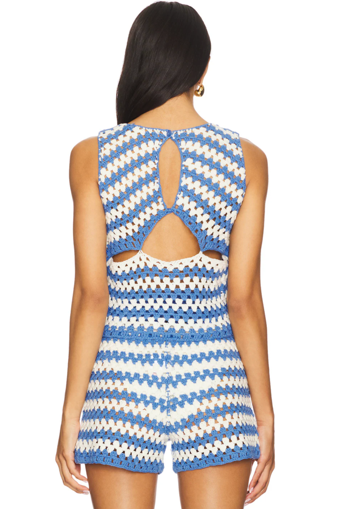 MINKPINK CALLY CROCHET CROP TOP