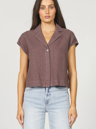DEAR JOHN CRUZ TOP IN CAPPUCCINO