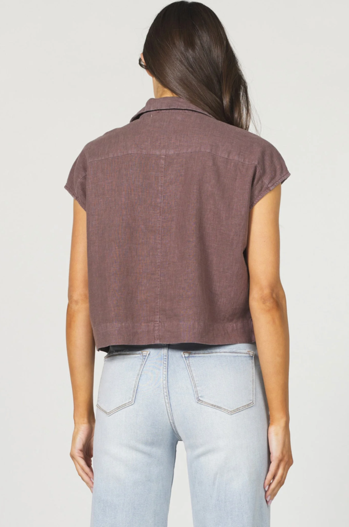 DEAR JOHN CRUZ TOP IN CAPPUCCINO